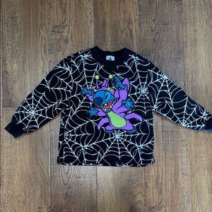 Disney Black and Purple Stitch Sweatshirt